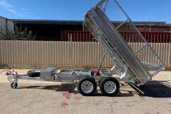 galvanised flat top tipper trailer